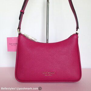 KATE SPADE Bradley Pebbled Leather Medium Crossbody Bag- Anemone Pink 🎈$158.⭐